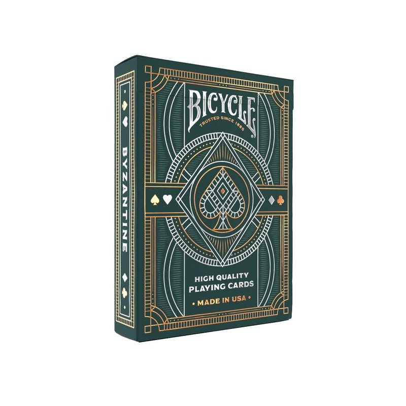 Bicycle Byzantine Playing Cards, Silver and Gold Foil, 1 Deck - Image 1